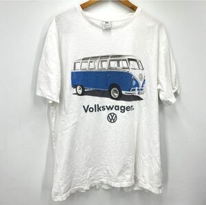 Vintage Volkswagen Van T-Shirt, White & Blue, Size XL